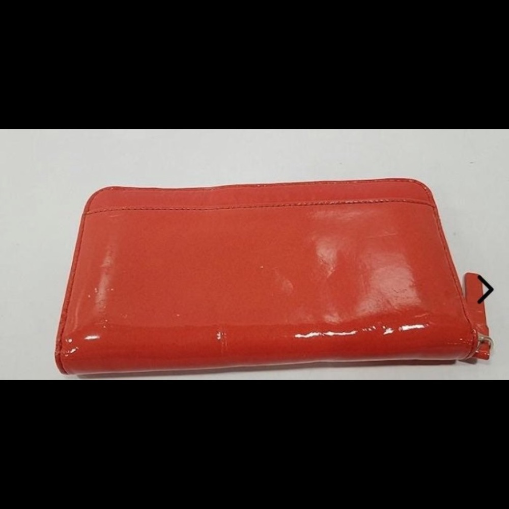 Kate Spade Women's Red NY Leather Zipper Clutch Wallet